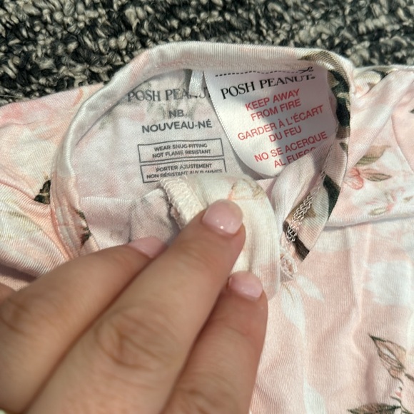 POSH PEANUT FOOTED SLEEPER - Picture 3 of 5